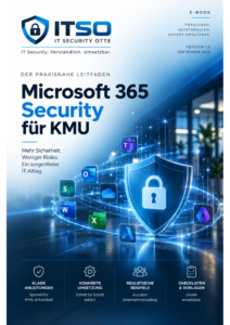 Originalcover des ITSO Guides Microsoft 365 Security für KMU auf einem E-Book-Reader